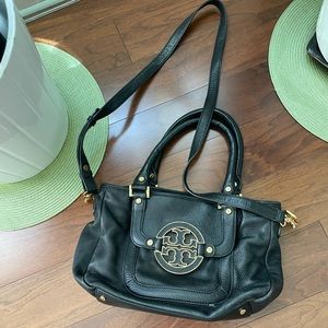 Tory Burch black leather crossbody bag